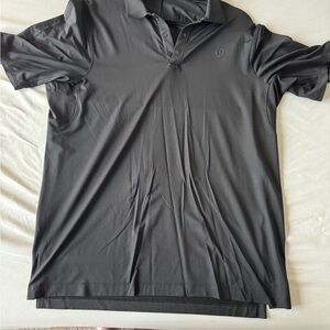 lululemon athletica Black Performance Polo Shirt